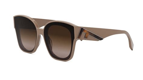 FENDI Acetate Sunglasses FE40098I Brown 